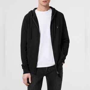 ALLSAINTS Organic Cotton Brace Zip-Up Hoodie XL